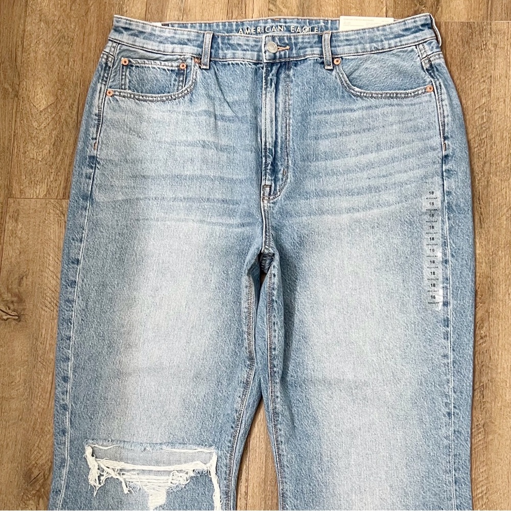 American Eagle Outfitters Blue Flare Wide Leg Jeans - Picture 7 of 12